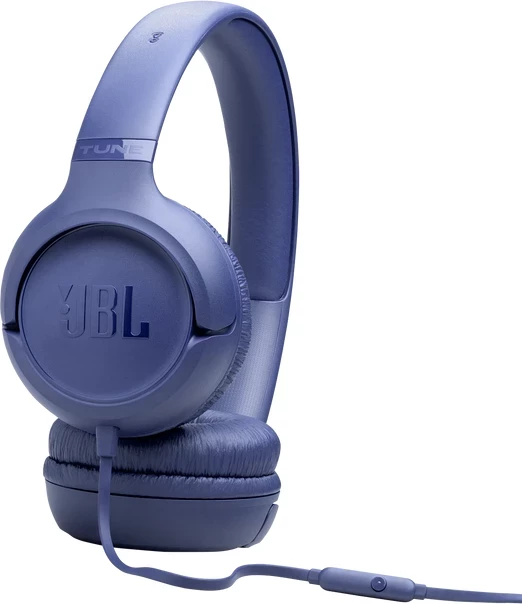 Kufje JBL Tune 530 me kabëll 3.5 mm, Pure Bass, me mikrofon, Blu