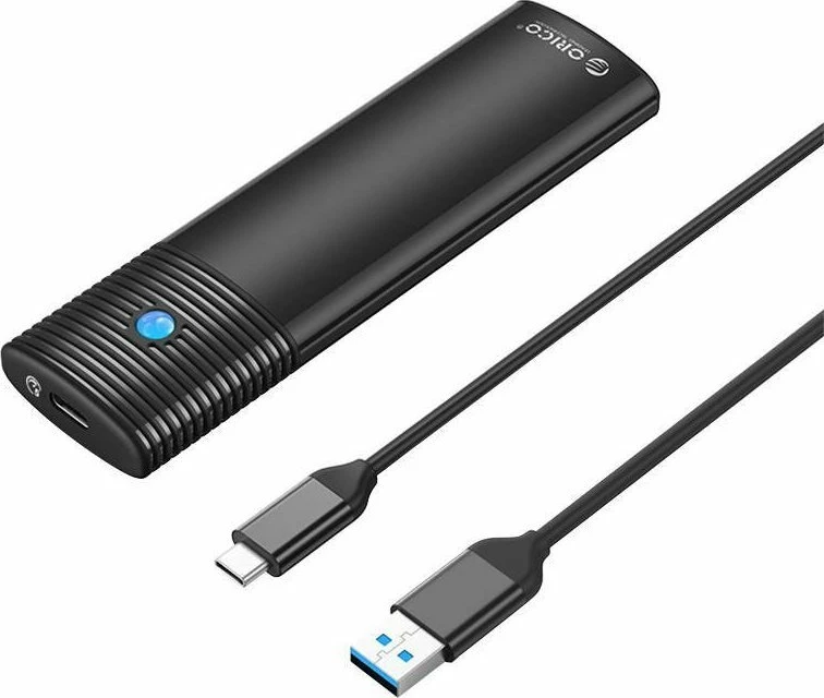 Kasë për SSD M.2 SATA Orico USB-C 5Gbps, e zezë, set me kabllo USB-A 30cm