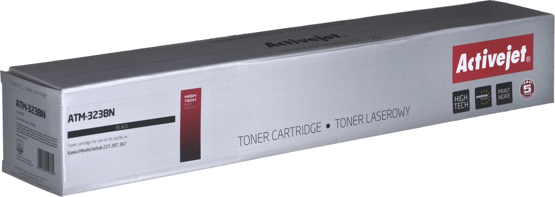 Toner zëvendësues Activejet ATM-323BN për printer Konica Minolta, i zi