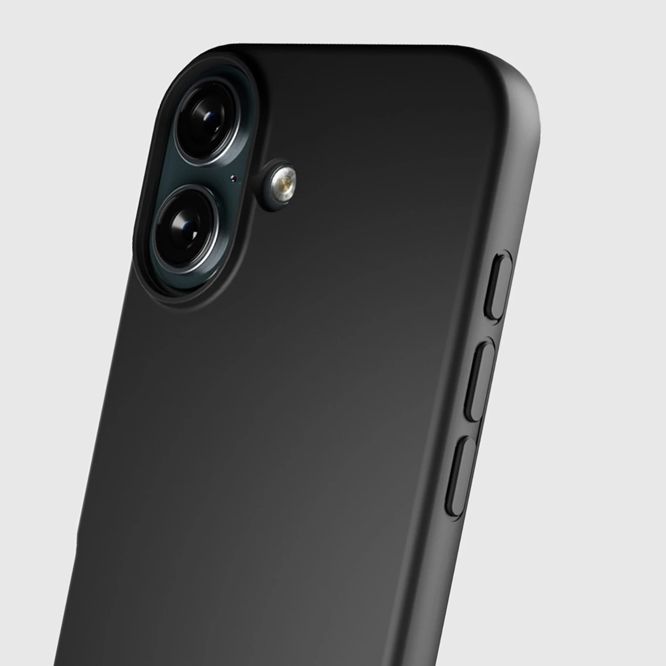 Mbështjellës SBS Instinct për iPhone 16, TPU me mikrofibër, i zi, me kuti