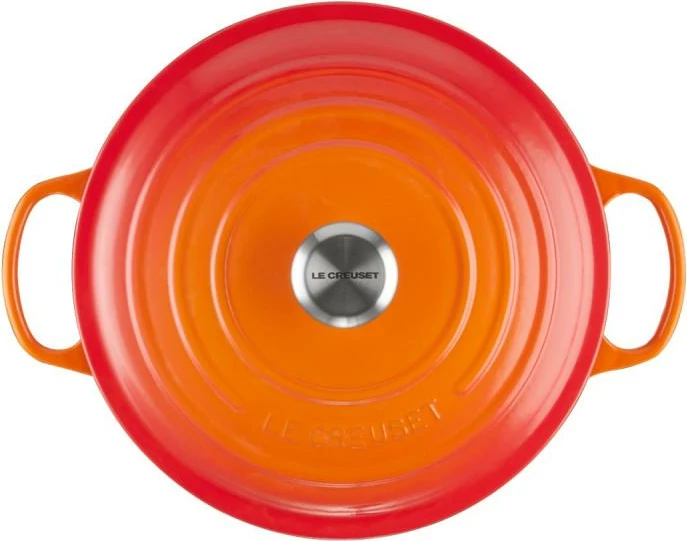 Kaserolë gize, Le Creuset, Signature Roaster Round 21177200902430, 20 cm, e kuqe