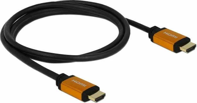 Kabllo HDMI DeLOCK 85728, Ultra High Speed, 1.5m, 8K, e zezë/artë