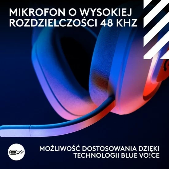 Kufje Logitech A20 X, wireless, Bluetooth, USB-C, të bardha