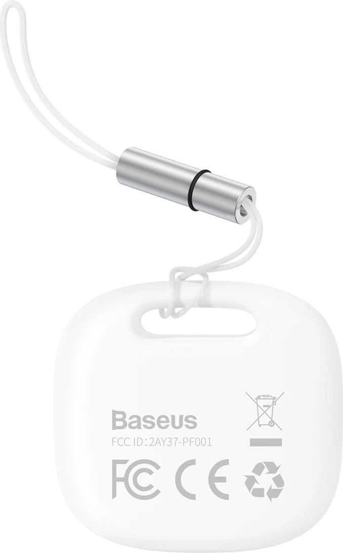 GPS tracker i mençur Baseus T2 Pro për çelësa, çantë, fëmijë, i bardhë