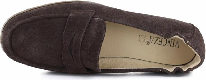 Mokasina femra Vinceza 18122, kafe
