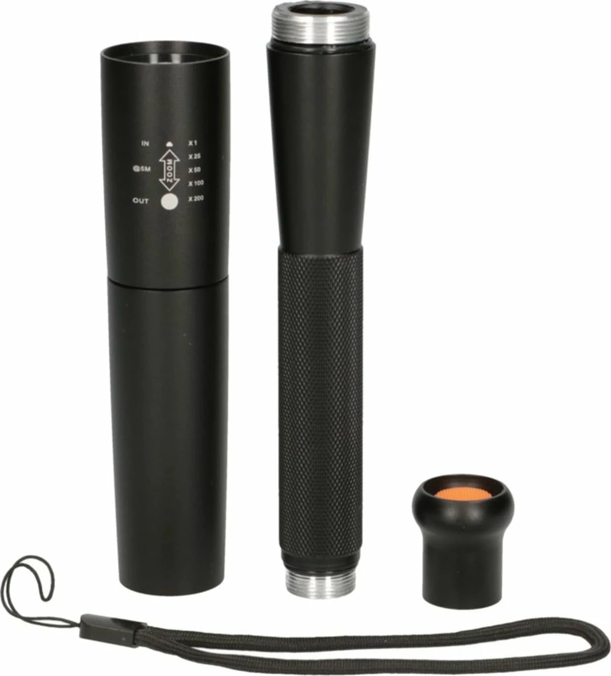 Latarkë ExtraLink Combat EFL-1101 LED 10W 300 lm, 5 moda, fokus i rregullueshëm, për 3x AA, e zezë