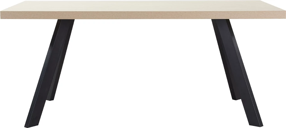 Tavolinë Lithos, ngjyrë bezhë e zezë, 180x90x76cm