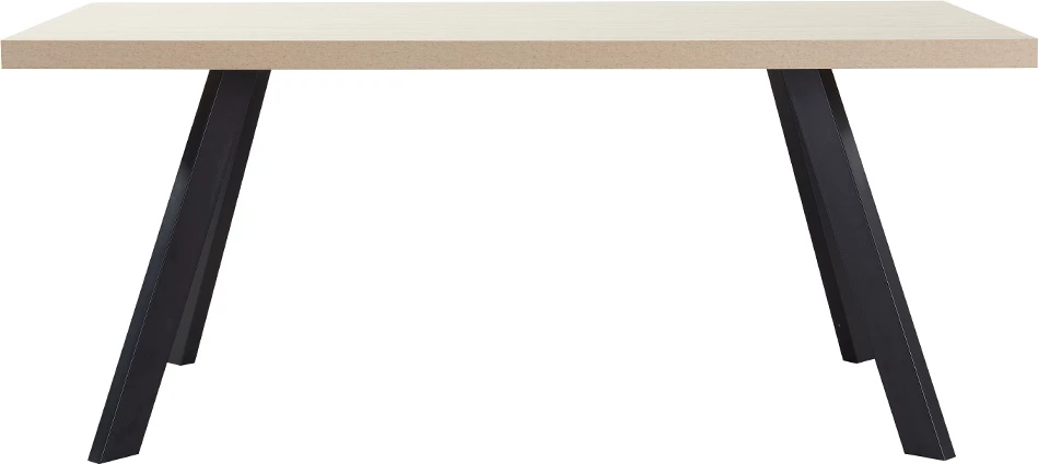 Tavolinë Lithos, ngjyrë bezhë e zezë, 180x90x76cm