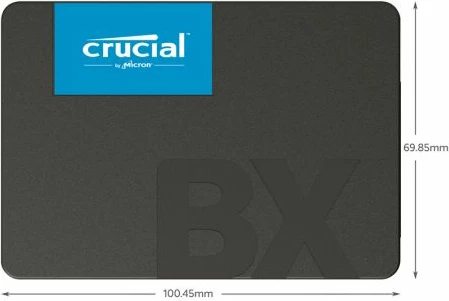 SSD disk Crucial BX500 CT1000BX500SSD1 1TB SATA 2.5\" 3D NAND, e zezë