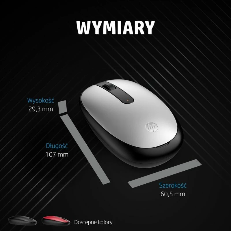 maus wireless HP 240 Empire Red, kuq e zi