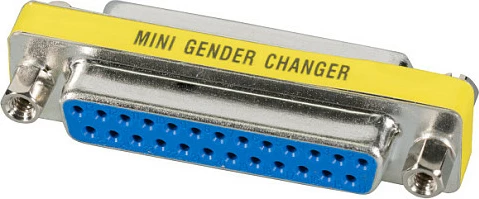 Adapter D-Sub 25 EFB Elektronik Mini Gender Changer, femër-femër, metalik
