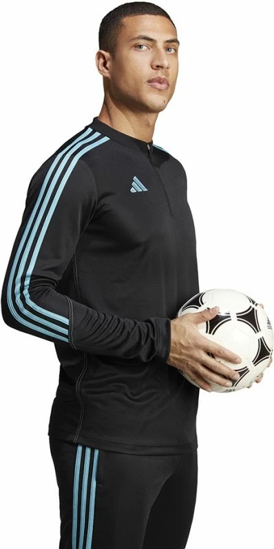 Duks për meshkuj adidas, i zi me vija blu [Madhësia: M]