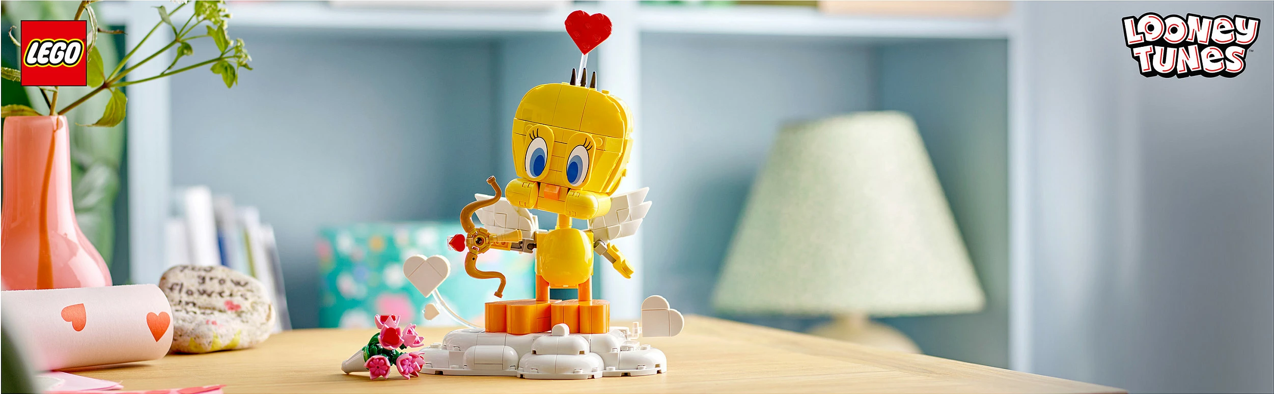 Set ndërtimi LEGO Iconic Sweetheart Tweety Bird 40824, 412 pjesë, 12+, shumëngjyrësh