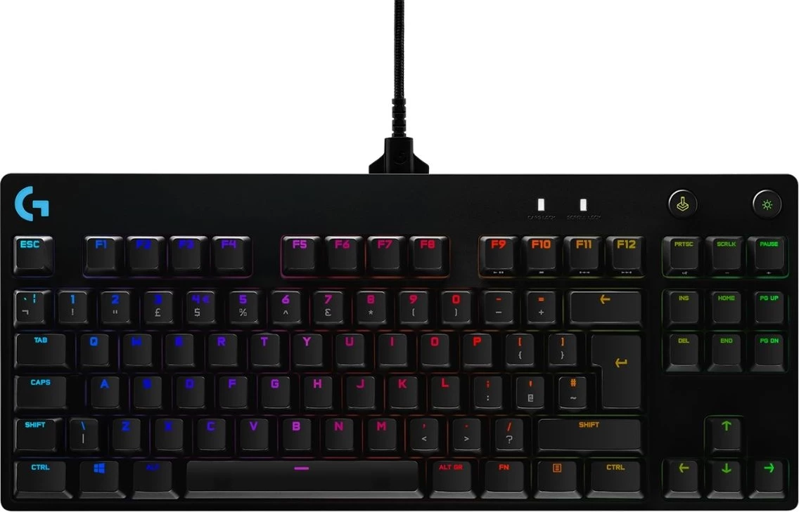 tastierë gaming Logitech G Pro 920-009392, US-Int. layout, me ndriçim RGB, e zezë