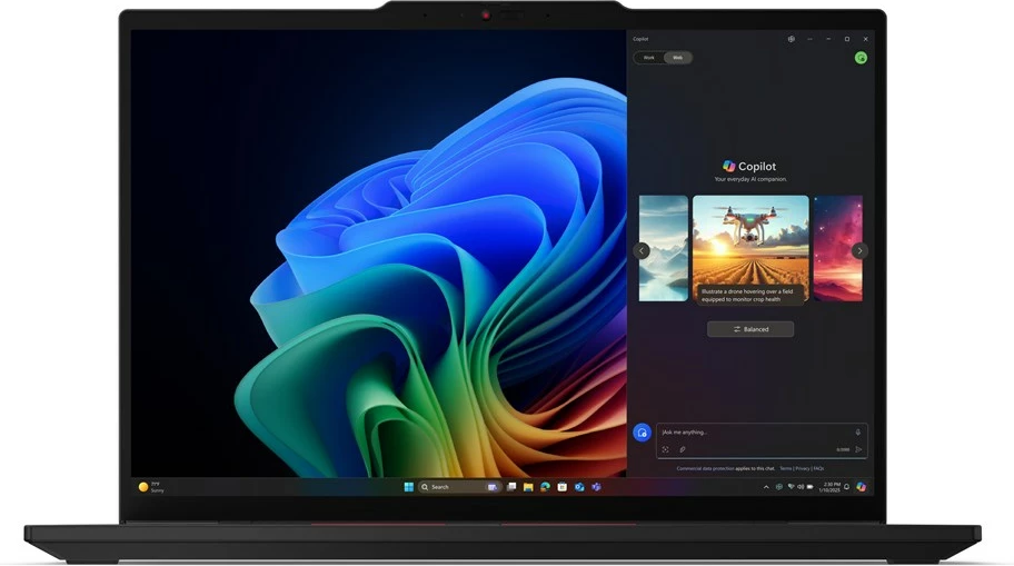 Laptop Lenovo ThinkPad T14s Gen 6, 14", Intel Core Ultra 5 228V, 32 GB RAM, 512 GB SSD, Wi-Fi 7, Windows 11 Pro, Zi