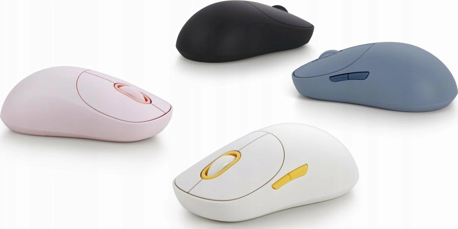 Maus Xiaomi Wireless Mouse 3 (XMWXSB03YM/PK) 1200 DPI, 2.4GHz + Bluetooth, rozë