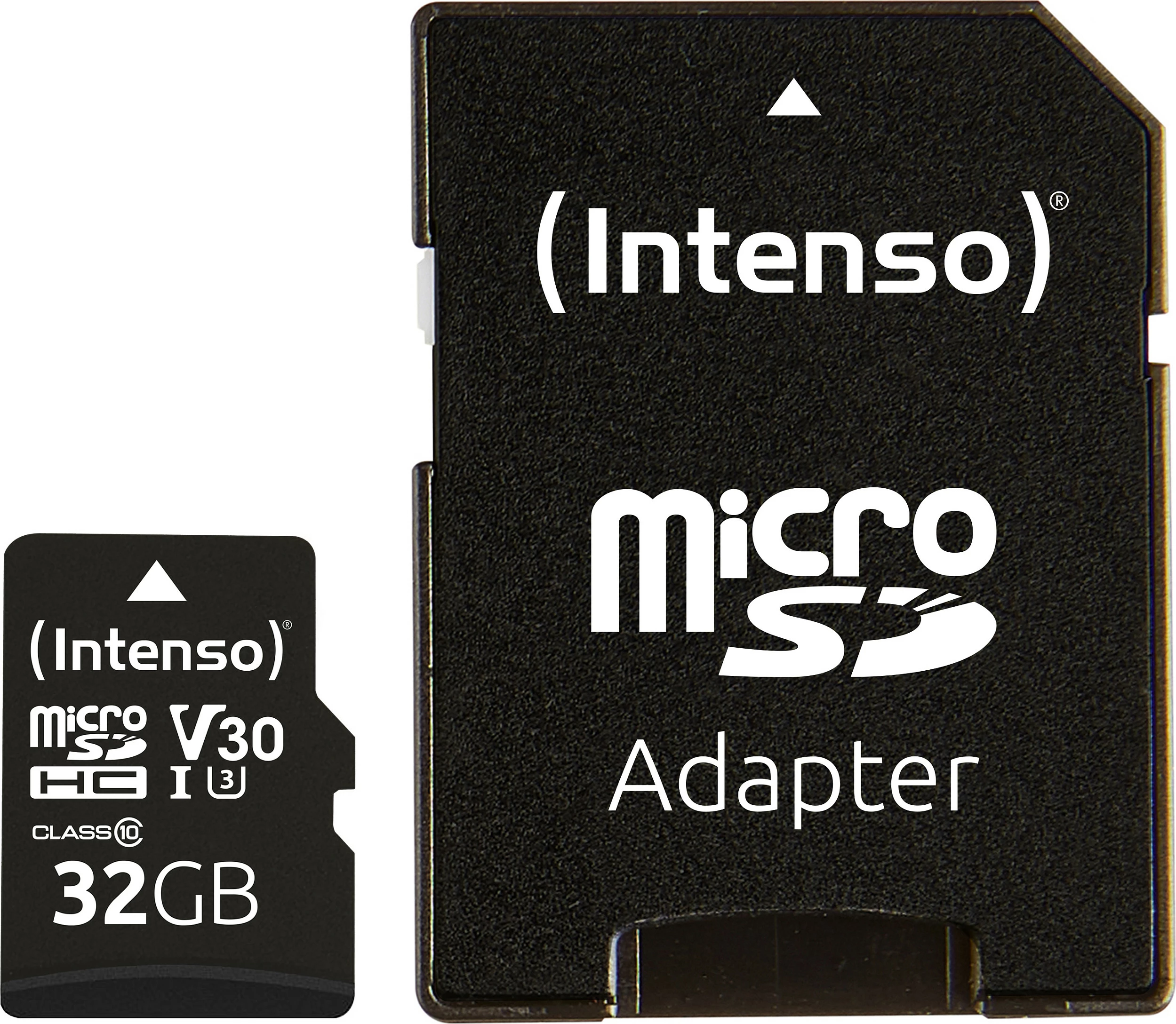 Kartelë memorje Intenso microSDHC 32GB, UHS-I U3 V30, Class 10, me adapter SD, e zezë