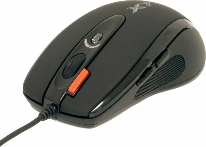 Maus gaming A4Tech EVO XGame X710 Extra Fire, 2000 DPI, 7 butona, USB kabllor 1.8 m, e zezë