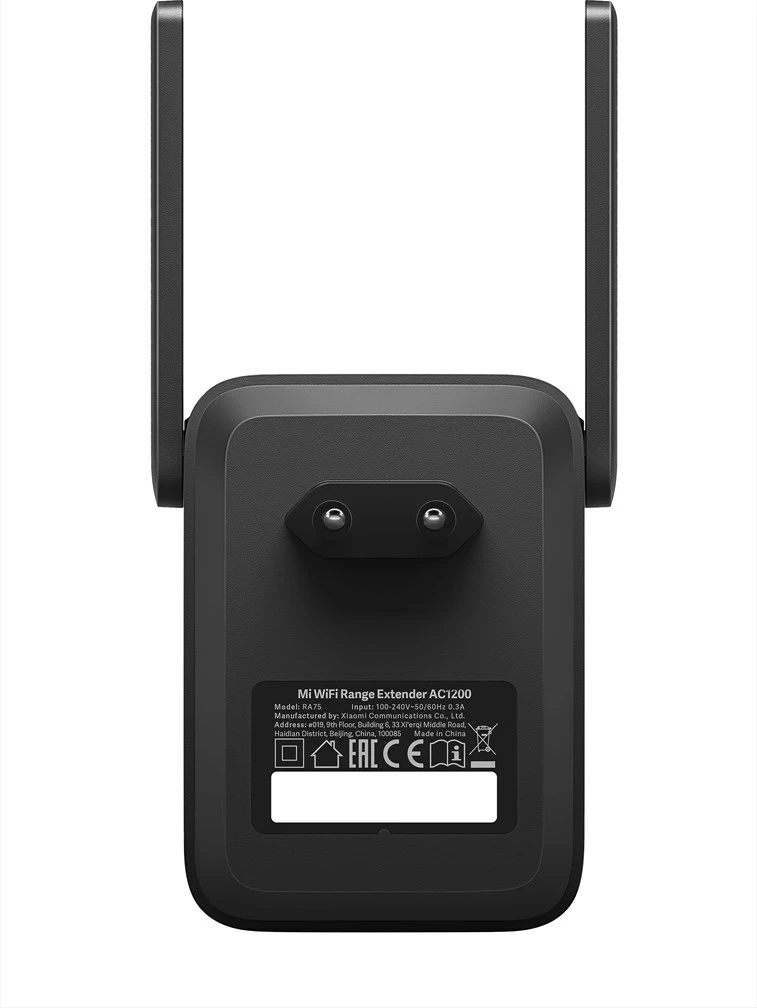 Përsëritës rrjeti Xiaomi AC1200, Dual-band, i zi