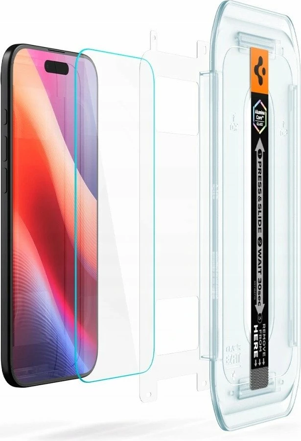 Xham i kalitur Spigen Glas.tr EZ Fit për Apple iPhone 17 Air, 2 copë, transparent