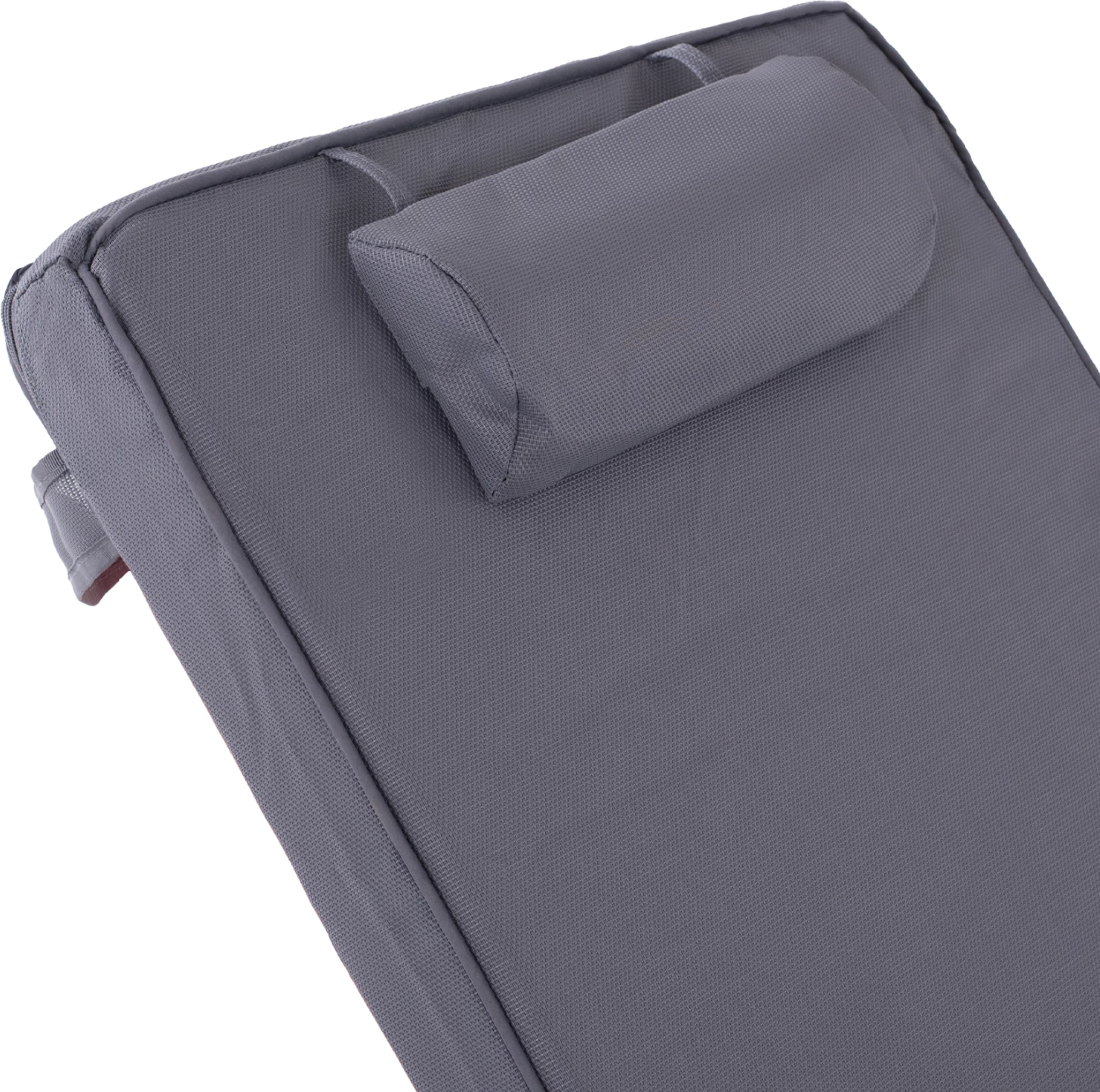 Jastëk për shezlong SIFNOS, tekstilene, gri, FH11236.30T, 196(117+1+78)x58x9cm