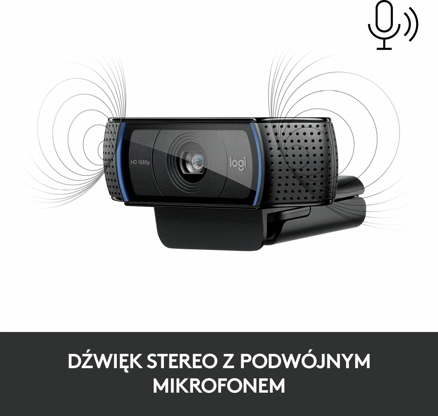 Webkamerë Logitech C920S Pro 1080p USB me mikrofon stereo, e zezë