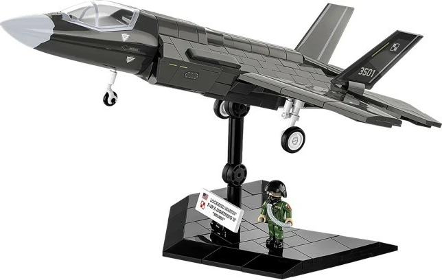 Set ndërtimi Cobi F-35A Lightning II HUSARZ, 605 pjesë, gri