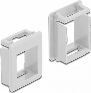 Mbajtës Keystone DeLOCK, 4 copë, plastikë, i bardhë