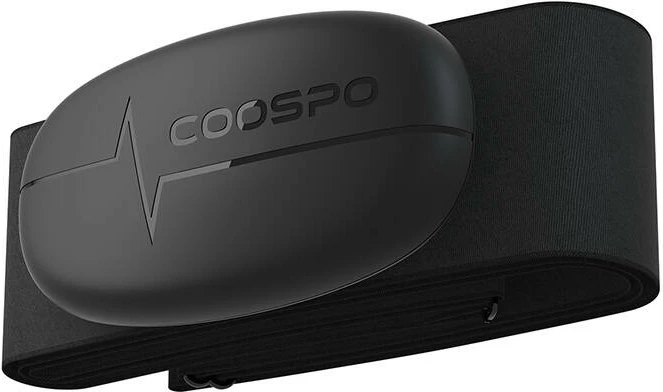 Sensor zemre Coospo H6 për kraharor, Bluetooth & ANT+, i zi