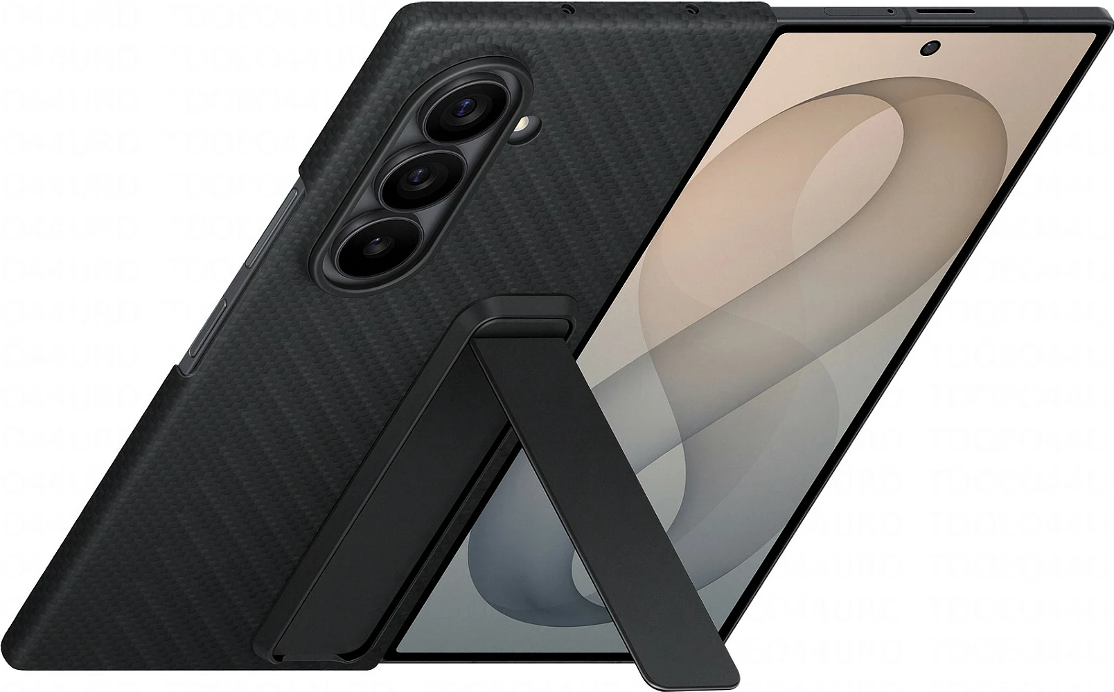 Mbështjellës Samsung Carbon Standing për Galaxy Fold8 Ultra, e zezë 3