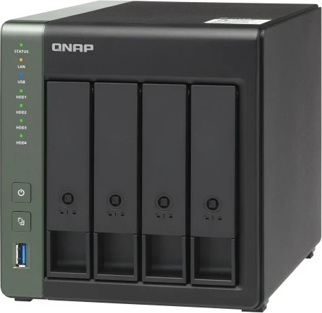 NAS QNAP TS-431X3, 4GB RAM, 4 vende, Tower, i zi