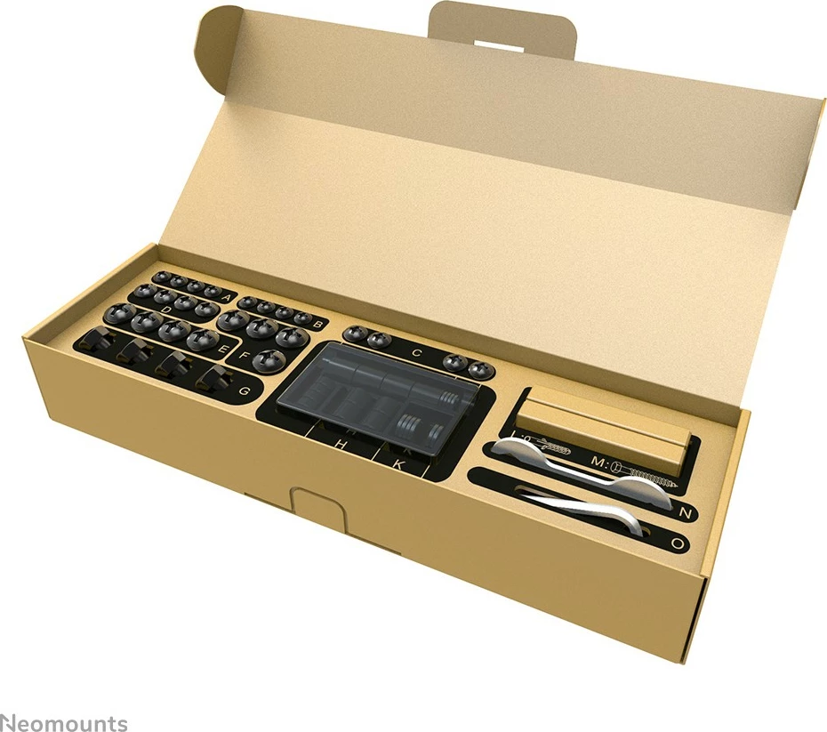 Mbajtës muri për TV Neomounts WL30S-850BL16, fiks, çelik, 42-86 inç, i zi