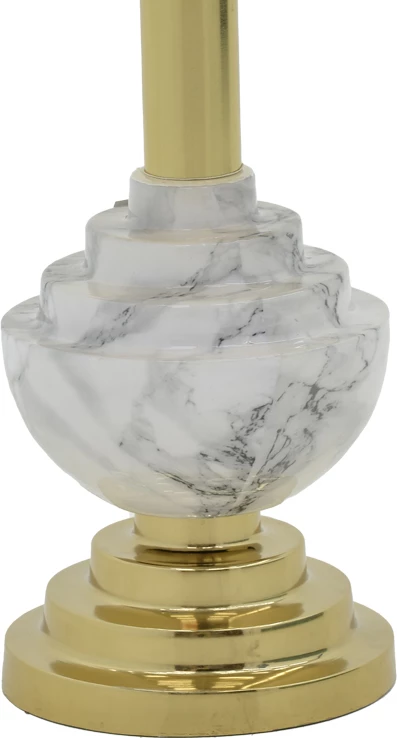 Tavolinë anësore Cogent Inart, mermer gri-ari, D41x44cm