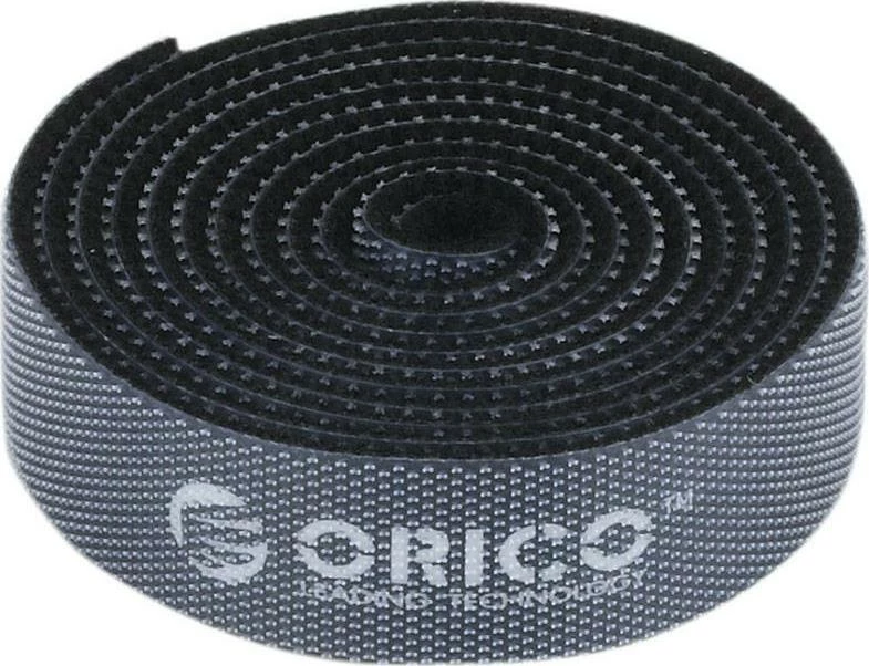 Organizer kabllosh Orico CBT-1S-BK velcro 1m x 15mm, zi, 1 copë