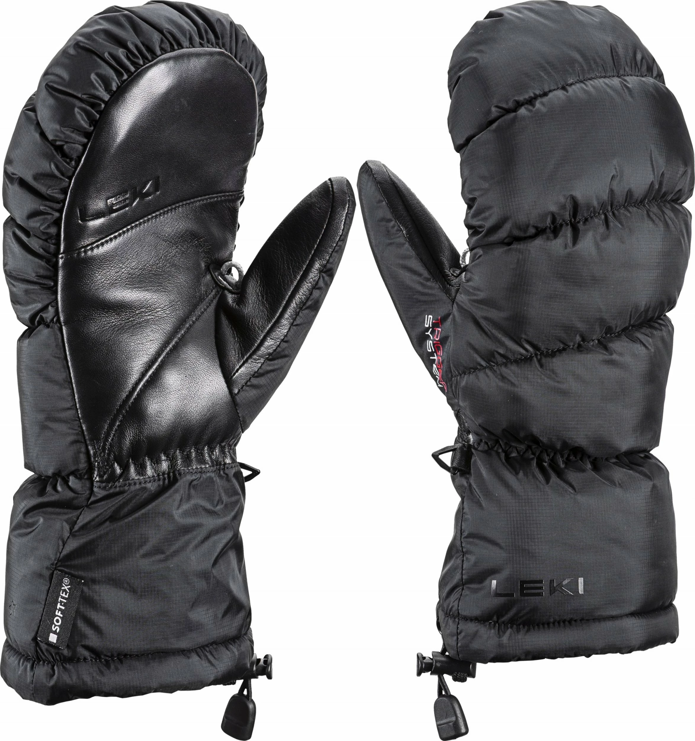 Doreza skijimi Leki Glace 3D Women Mitten 7.0 të zeza