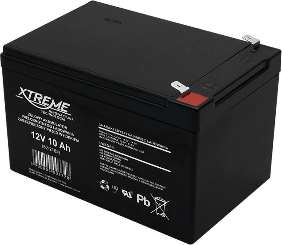 Bateri xheli BLOW XTREME 82-215#, 12V 10Ah, e zezë