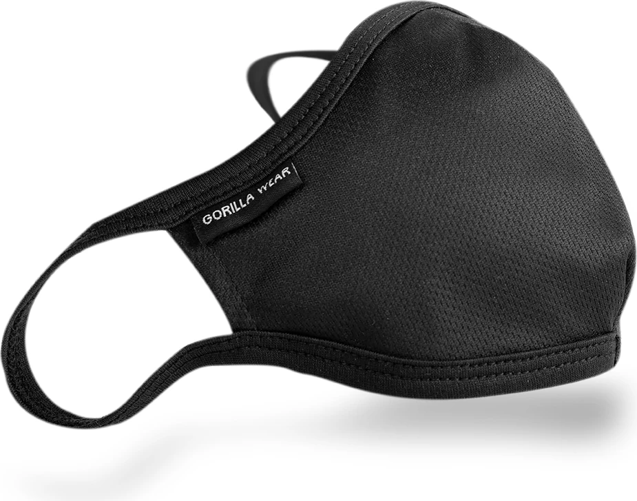 Gorilla Wear Face Mask - Black [Madhësia: XS/S]