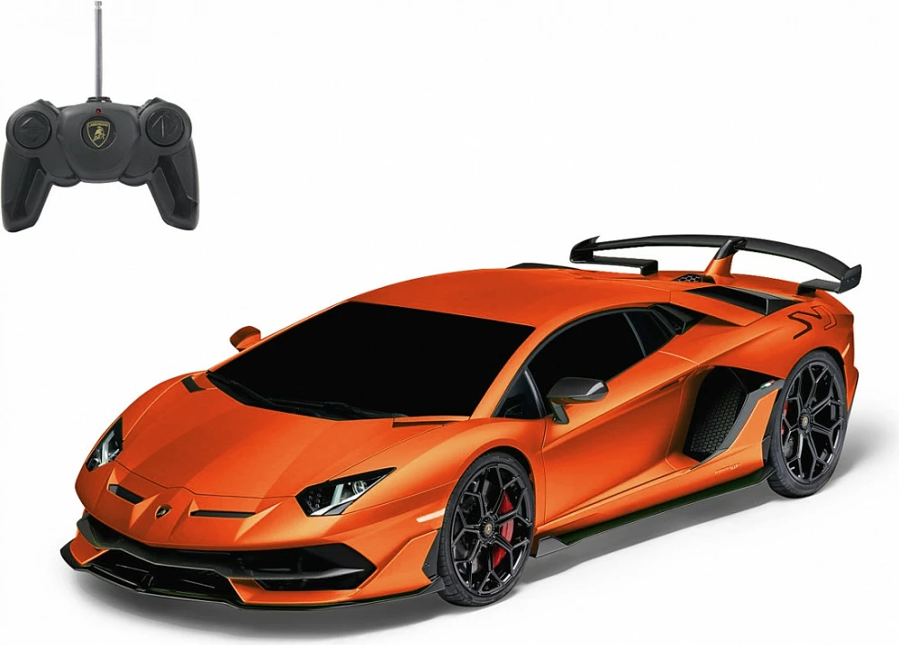 Vetura me telekomandë Jamara Lamborghini Aventador SVJ 1:24, 27 MHz, portokalli