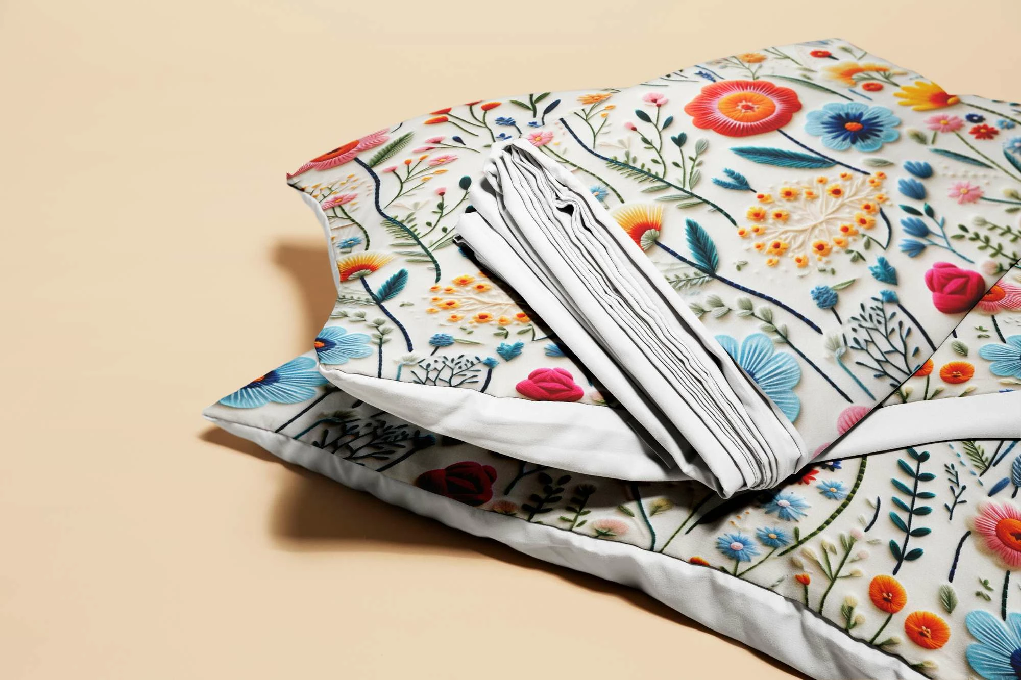 Set mbulesë për jorgan Super King, shumëngjyrëshe, L'essentiel, FLW_DVT25-3