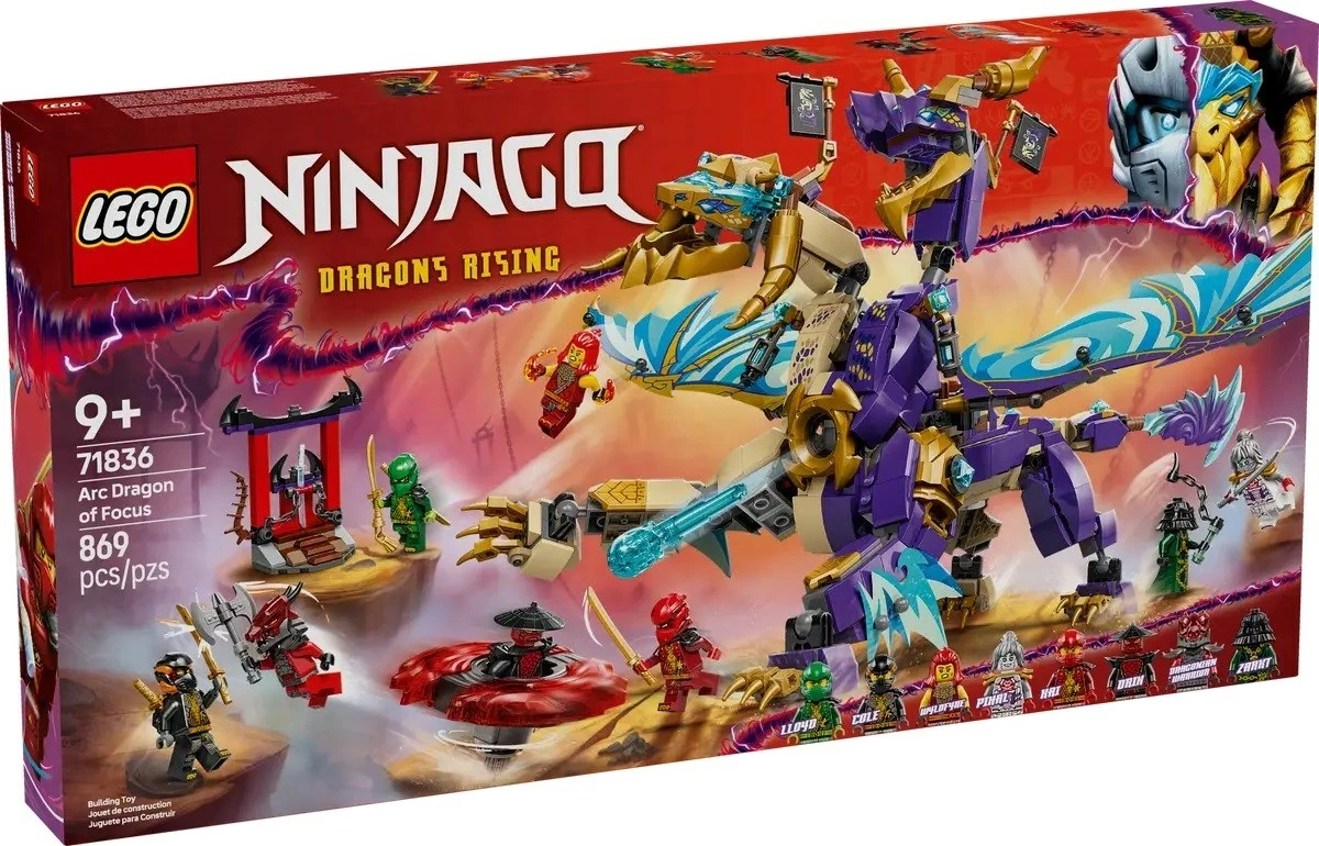 Set LEGO NINJAGO 71836 Arc Dragon of Focus, 869 copë