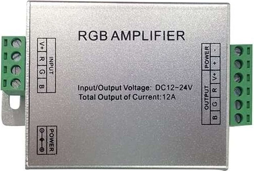 Amplifikator LED 5–24V 12A – për shiritat LED