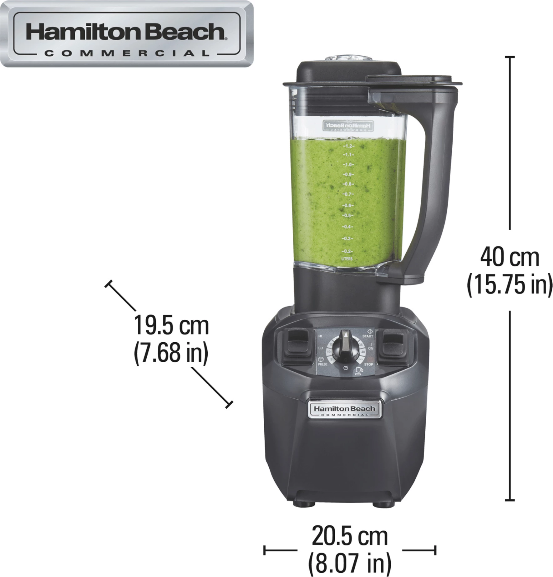 Blender bar, Hamilton Beach Commercial, HBH455 Tango, 1.4 L 2.4 HP, kopoliestër, i zi