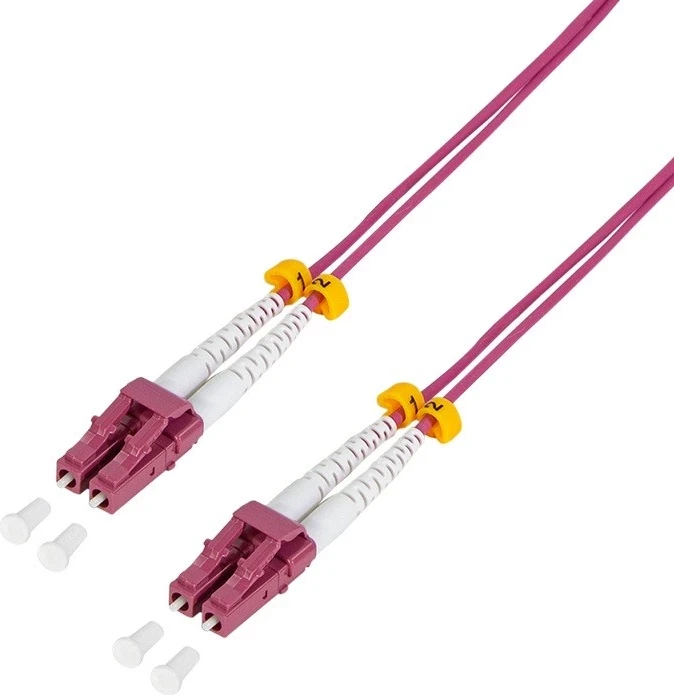 Kabull Optik Logilink OM4 LC-LC 7.5m vjollcë