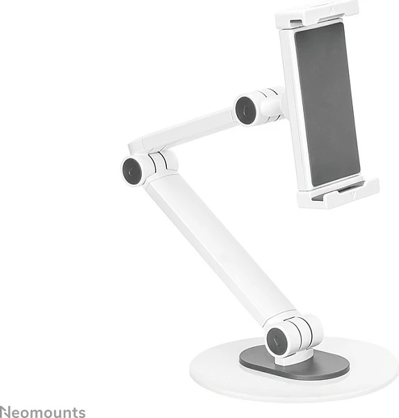 Mbajtëse tavoline Neomounts DS15-550WH1, universal, për tabletë/celular, rrotullim 360°, e bardhë