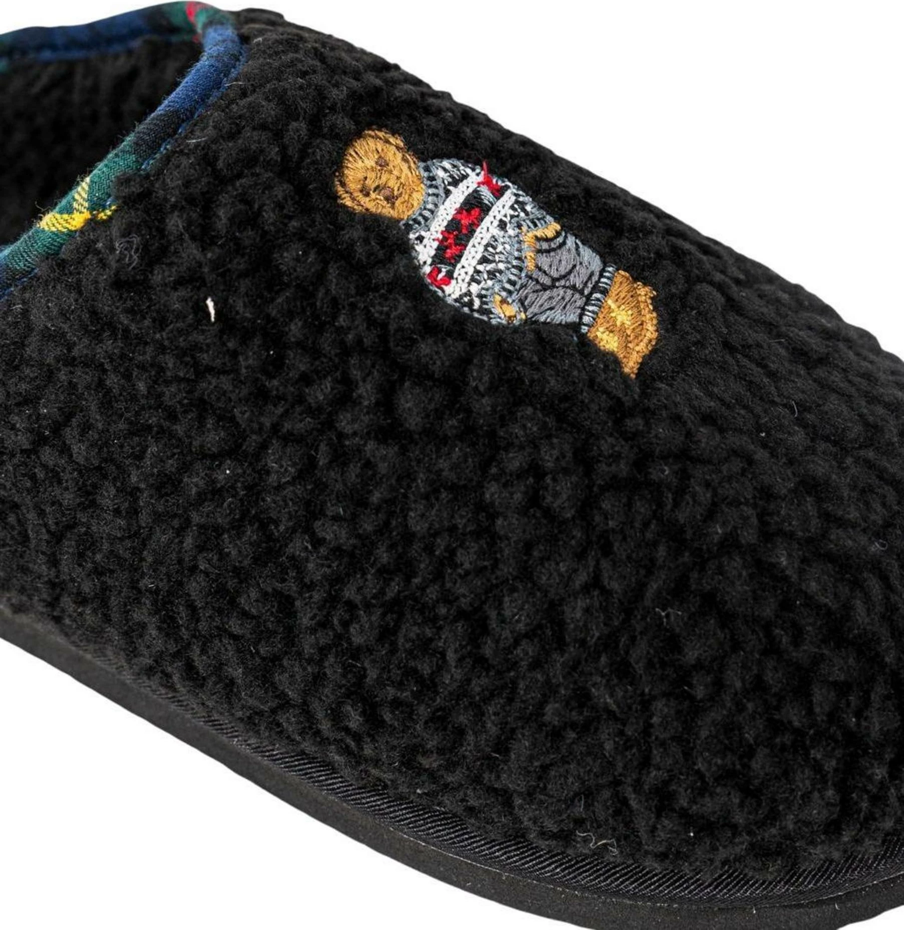 Papuqe për femra Ralph Lauren Charlotte Scuff Bear RF103286, të zeza [Madhësia: 39]