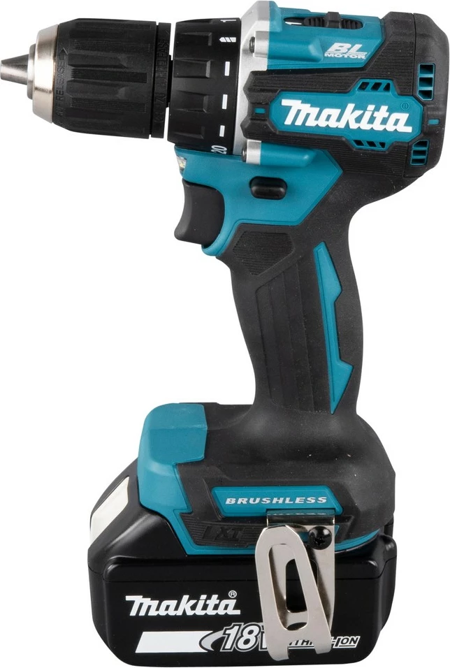 Kaçavidë elektrike Makita DDF487RFE3, 18V, 3 bateri, ngjyrë kaltër/zezë/çelik