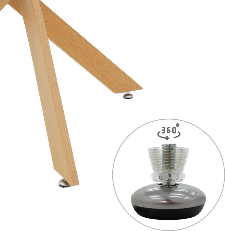 Tavolinë Antoro, qelq dhe këmbë metali, ngjyrë natyrale, D100x75cm