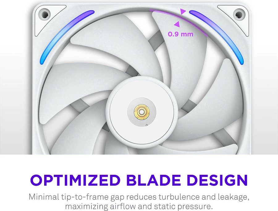 Ventilator për kasë NZXT F280X, 2x140mm PWM RGB, i bardhë