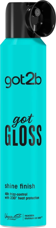 Spray për flokë Got2B Got Gloss Shine Finish për femra 200ml