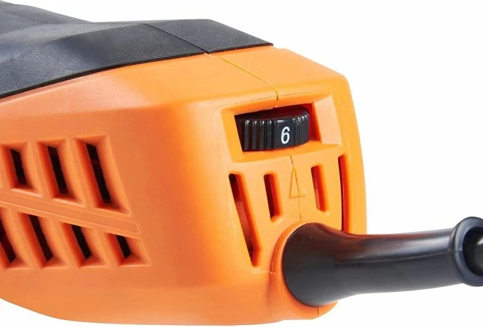 Polirues orbital ekscentrik VonHaus 3500023 600W, 6-shpejtësi, 150mm, kit me aksesorë, portokalli/zi